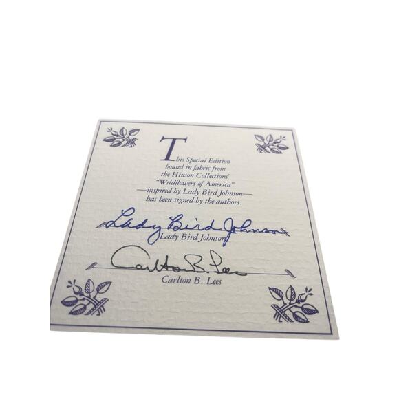 Wildflowers Across America SIGNED by Lady Bird Johnson and Carlton B Lees C1988 - Picture 2 of 10